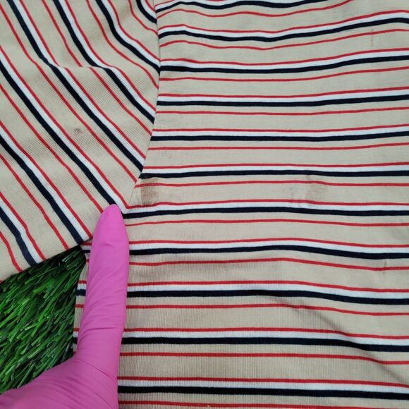 Vintage 90s MacGregor MOD Polo Shirt XS 16x26 Striped - Picture 3 of 13